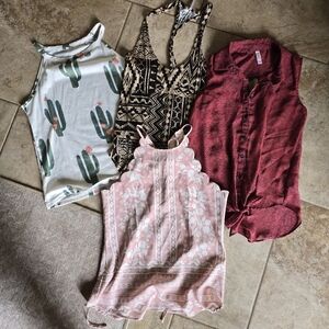 Southwestern Tank Top Bundle 4 tanks size small